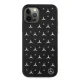 Mercedes iPhone 12 / 12 Pro Case Silver Stars Pattern, Black