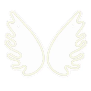 Forever Light PLEXI LED Neon Wings, White