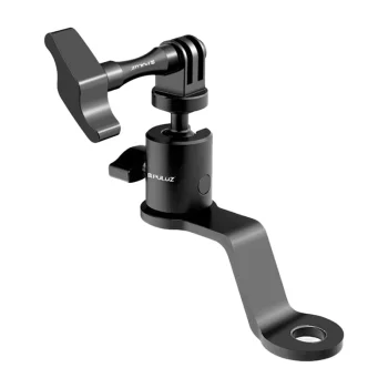 PULUZ Aluminum Motorcycle Mirror Action Camera Mount PU1056B, Black