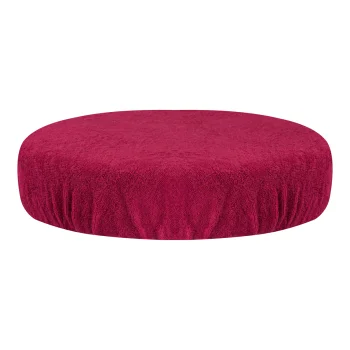 Terry Cloth Cosmetic Stool Cover 30-35 cm Fuchsia