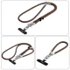 Tech-Protect C10S Crossbody Phone Lanyard (114 cm) + Wrist Strap (31 cm) - Brown-Titanium