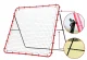 Kids Football Rebounder Training Net 125x125 cm, Red/Black