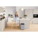 Waste Bin Hailo Big-Box Swing L 35 L, Silver