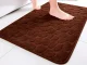 Soft and Absorbent Bath Mat, Brown, 80 x 50 cm
