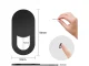 Webcam Privacy Cover Slider for Laptop and Phone Cameras, black