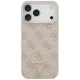 Guess Leather 4G Triangle Strass MagSafe Case for iPhone 17 / 18 Pro Max - Pink