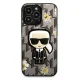 Karl Lagerfeld Flower Ikonik Karl Case for iPhone 13 / 13 Pro - Gray