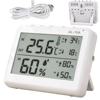 Digital Weather Station Thermometer Hygrometer with Probe and Magnet