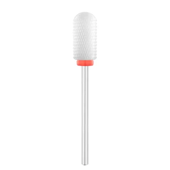 Exo Fine Ceramic Nail Drill Bit Rounded Cylinder 6.0mm (Red)