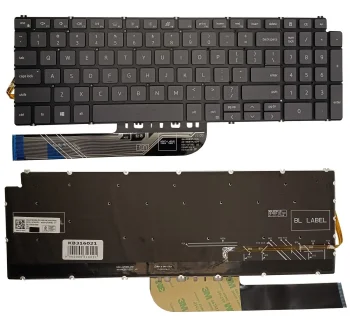 Dell Inspiron 5584 / 5590 / 5593 Keyboard with Backlight, US, Gray