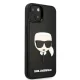 Karl Lagerfeld 3D Rubber Karl\'s Head Case for iPhone 14 Plus, Black