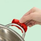 Protective Pot Handle Covers, Set of 2, Silicone, Red