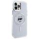 Karl Lagerfeld IML Metal Choupette Head MagSafe vāciņš iPhone 12 / 12 Pro, Balts