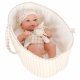 Baby Doll with Carrier and Bunny Plush Toy, 38 cm, Beige