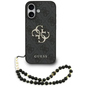 Guess 4G Strap 4G Classic Logo Case for Apple iPhone 17, Black