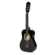ECOTOYS Large Wooden Kids Guitar with 6 Strings, Black