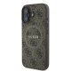 Guess 4G Ring Classic Logo MagSafe Case for iPhone 16 Plus - Brown