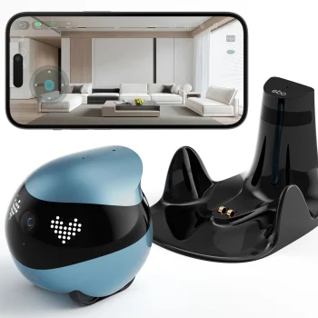 Enabot EBO Air 2 FamilyBot Smart Companion Robot 2K Camera, Blue