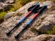 Verk Group Nordic Walking and Trekking Poles with Tips and Bag, Red