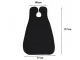 Beard Shaving and Trimming Apron with Suction Cups, Black