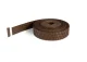 Fence Privacy Tape MIKKO RATTAN MK-01, 12.75 x 0.0475 m, 1200 g/m², Dark Brown