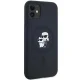 Karl Lagerfeld iPhone 11 / XR Case Silicone Karl & Choupette MagSafe, Black