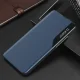Eco Leather View Case with Flap and Stand for iPhone 16e / 17e, Blue