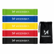 Latex Resistance Bands Wozinsky WGO-5 5-Piece Set