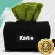 Karlie Dog Poop Bag Dispenser Pouch with Carabiner and 15 Biodegradable Bags, Black