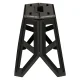 Folding Camping Stool 40 cm, Black