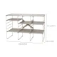 Joseph Joseph Level Plus Large Adjustable Shoe Rack, Ecru