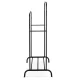 Massido MS-867 Freestanding Clothes Rack with Shoe Shelf, Black