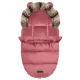 Sleeping bag for stroller, sled Elmi Ricokids, raspberry color