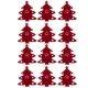 Ruhhy Christmas Cutlery Holders Christmas Tree, 12 pcs, Red