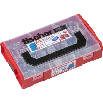 Fischer FIXtainer Drill and Plug Assortment Set, 306 Pieces