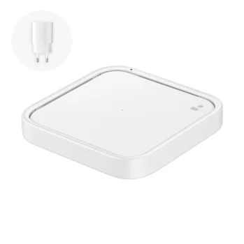 Samsung Wireless Charger Pad EP-P2400TWEGEU 15W with Wall Charger, White