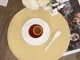 Round Braided Table Placemat, 38 cm, Gold