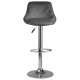 Sofotel Nerra Adjustable Bar Stool with Backrest, Grey