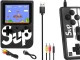 Mini Retro Handheld Game Console, 400 Games, 3.0\" LCD, with TV Cable and Pad, Black