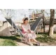 Gardlov Garden Hammock with Wooden Spreader Bars, 200x100 cm, Grey