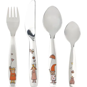 ZWILLING Emilie Children's Cutlery Set, 4-Piece, Silver