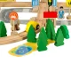 Wooden Train Set with Tracks and Station 50 Pieces