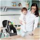 Nukido Belo Adjustable Baby High Chair with Toy Bar, Black