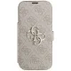 Guess iPhone 17 Pro Wallet Case Book 4G Metal Logo, Pink