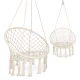 4Fizjo 1846 BOHO Garden Swing - Hanging Chair, Beige