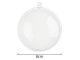 Clear Fillable Christmas Ornaments 8cm, Shatterproof Plastic Baubles, 12 Pack