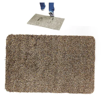 Clean Step Mat Absorbent Doormat, 70x46 cm, Brown