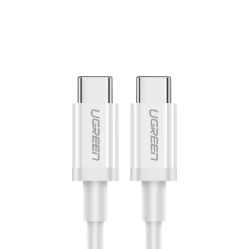 Ugreen USB-C to USB-C PD QC AFC Cable 1m, 60W, White