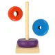 Wooden pyramid tower for Child development 13cm
