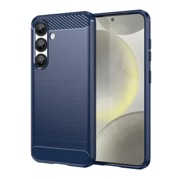 Carbon Case for Samsung Galaxy S25 Edge, Blue